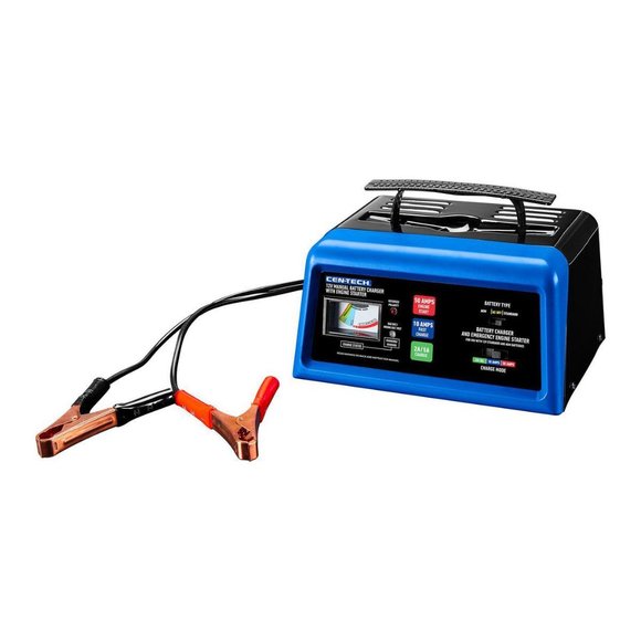 CEN-TECH Battery Charger, Engine Starter 50 Amp/10 Amp 12V For Cars, Trucks, etc - Picture 2 of 10